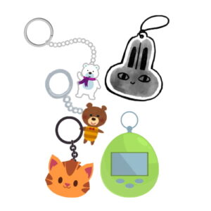 Different types of Keychain Toys Animation